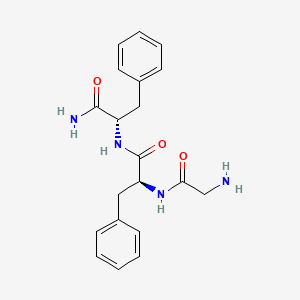 molecular formula C20H24N4O3 B14685739 Glycyl-L-phenylalanyl-L-phenylalaninamide CAS No. 34367-79-8