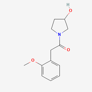 1-(3-Hydroxypyrrolidin-1-yl)-2-(2-methoxyphenyl)ethan-1-one
