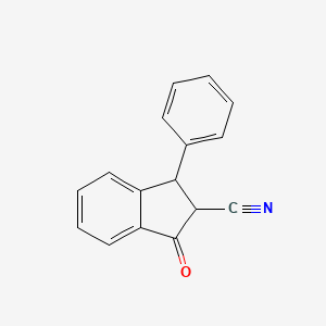 3-Oxo-1-phenyl-1,2-dihydroindene-2-carbonitrile