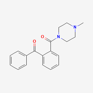 molecular formula C19H20N2O2 B14685749 Piperazine, 1-(o-benzoylbenzoyl)-4-methyl- CAS No. 31802-11-6