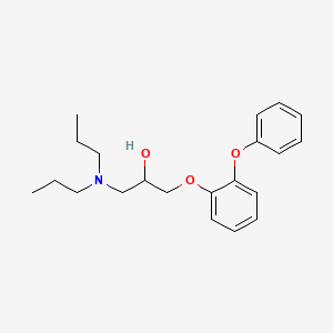 molecular formula C21H29NO3 B14685794 1-(Dipropylamino)-3-(2-phenoxyphenoxy)propan-2-ol CAS No. 24588-96-3