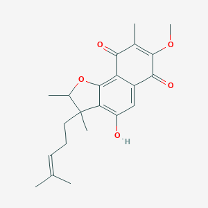 molecular formula C22H26O5 B146858 呋喃喹诺酮C CAS No. 134984-98-8