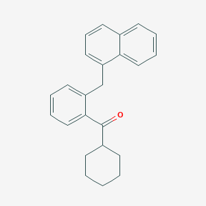 Cyclohexyl[2-(naphthalen-1-ylmethyl)phenyl]methanone