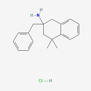 1,2,3,4-Tetrahydro-2-benzyl-4,4-dimethyl-2-naphthylamine hydrochloride