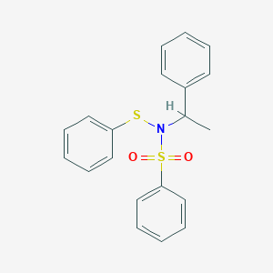 N-(1-Phenylethyl)-N-(phenylsulfanyl)benzenesulfonamide