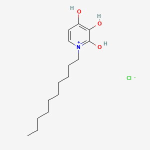 molecular formula C15H26ClNO3 B14685863 1-Decyl-2,3,4-trihydroxypyridin-1-ium chloride CAS No. 27985-82-6