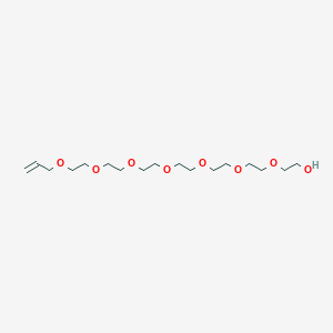 molecular formula C17H34O8 B14685875 3,6,9,12,15,18,21-Heptaoxatetracos-23-en-1-ol CAS No. 27419-93-8