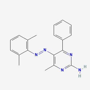 5-[(e)-(2,6-Dimethylphenyl)diazenyl]-4-methyl-6-phenylpyrimidin-2-amine