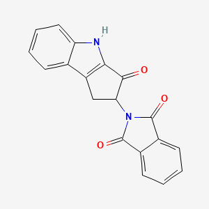 2-(3-oxo-2,4-dihydro-1H-cyclopenta[b]indol-2-yl)isoindole-1,3-dione