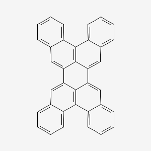 molecular formula C36H20 B14685926 nonacyclo[17.15.1.12,10.04,9.011,16.021,26.027,35.028,33.018,36]hexatriaconta-1(34),2,4,6,8,10(36),11,13,15,17,19,21,23,25,27(35),28,30,32-octadecaene CAS No. 36474-85-8