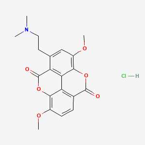 molecular formula C20H20ClNO6 B14685933 Thaspine hydrochloride CAS No. 35115-50-5