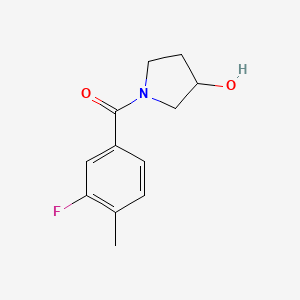 molecular formula C12H14FNO2 B1468594 (3-氟-4-甲基苯基)(3-羟基吡咯烷-1-基)甲酮 CAS No. 1339898-77-9