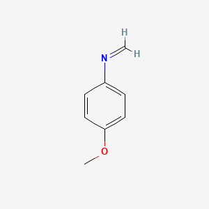 molecular formula C8H9NO B14685948 Benzenamine, 4-methoxy-N-methylene- CAS No. 32328-80-6