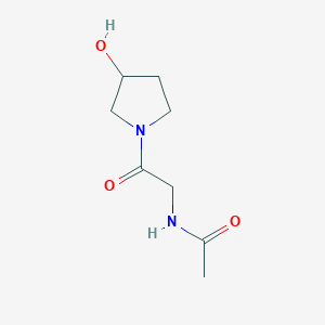 N-[2-(3-hydroxypyrrolidin-1-yl)-2-oxoethyl]acetamide