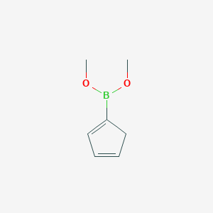 molecular formula C7H11BO2 B14685987 Dimethyl cyclopenta-1,3-dien-1-ylboronate CAS No. 36204-63-4