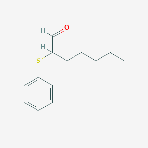 molecular formula C13H18OS B14685995 2-(Phenylsulfanyl)heptanal CAS No. 35809-27-9