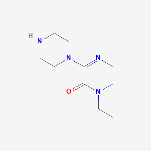 molecular formula C10H16N4O B1468600 1-ethyl-3-(piperazin-1-yl)pyrazin-2(1H)-one CAS No. 1339615-36-9