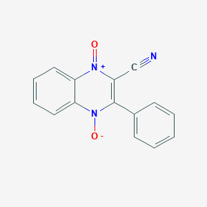 2-Quinoxalinecarbonitrile, 3-phenyl-, 1,4-dioxide