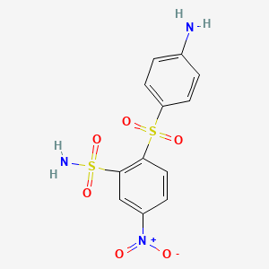 2-(4-Aminobenzene-1-sulfonyl)-5-nitrobenzene-1-sulfonamide