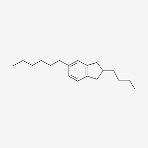 Indan, 2-butyl-5-hexyl-