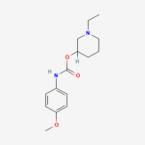 p-Methoxycarbanilic acid, N-ethyl-3-piperidinyl ester