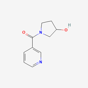 molecular formula C10H12N2O2 B1468607 1-(Pyridine-3-carbonyl)pyrrolidin-3-ol CAS No. 1342075-33-5