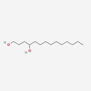 molecular formula C14H30O2 B14686072 Tetradecane-1,4-diol CAS No. 25430-48-2