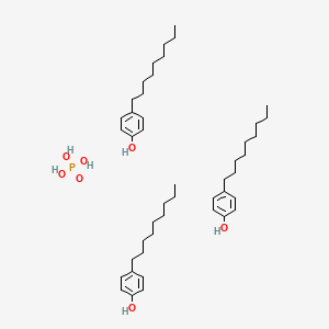 molecular formula C45H75O7P B14686103 4-Nonylphenol;phosphoric acid CAS No. 32258-84-7