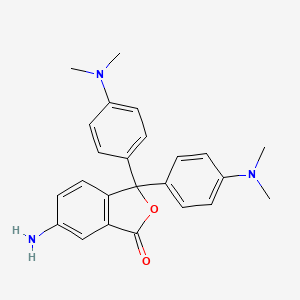 1(3H)-Isobenzofuranone, 6-amino-3,3-bis[4-(dimethylamino)phenyl]-