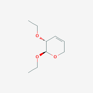 molecular formula C9H16O3 B14686124 (2R,3R)-2,3-diethoxy-3,6-dihydro-2H-pyran CAS No. 32513-74-9