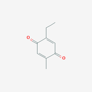 molecular formula C9H10O2 B14686147 2-Ethyl-5-methylcyclohexa-2,5-diene-1,4-dione CAS No. 29148-36-5