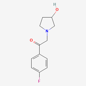 1-(4-Fluorophenyl)-2-(3-hydroxypyrrolidin-1-yl)ethan-1-one