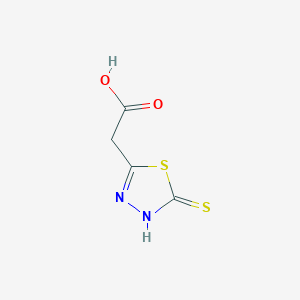 1,3,4-Thiadiazole-2-acetic acid, 4,5-dihydro-5-thioxo-