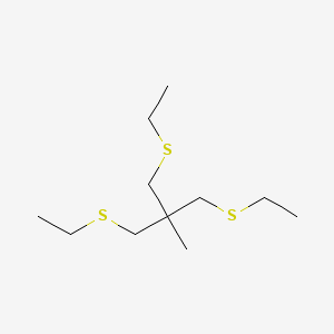 1,3-Bis(ethylsulfanyl)-2-[(ethylsulfanyl)methyl]-2-methylpropane