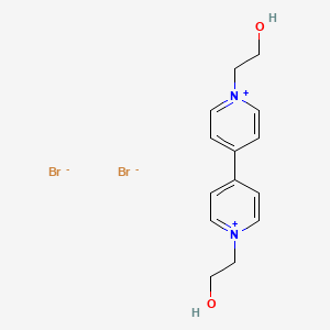 molecular formula C14H18Br2N2O2 B14686212 1,1'-Bis(2-hydroxyethyl)-4,4'-bipyridin-1-ium dibromide CAS No. 32449-20-0