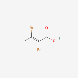 molecular formula C4H4Br2O2 B14686219 (E)-2,3-dibromobut-2-enoic acid CAS No. 24557-17-3