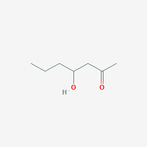 molecular formula C7H14O2 B14686225 2-Heptanone, 4-hydroxy- CAS No. 25290-14-6