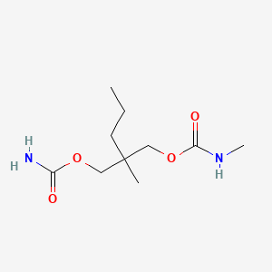 molecular formula C10H20N2O4 B14686246 2-Methyl-2-propyl-1,3-propanediol carbamate methylcarbamate CAS No. 25384-74-1