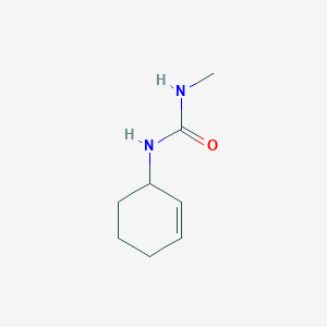 molecular formula C8H14N2O B14686266 1-Cyclohex-2-en-1-yl-3-methylurea CAS No. 33024-57-6