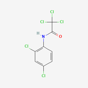 molecular formula C8H4Cl5NO B14686305 2,2,2-trichloro-N-(2,4-dichlorophenyl)acetamide CAS No. 33560-54-2