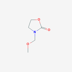 molecular formula C5H9NO3 B14686311 3-(Methoxymethyl)-1,3-oxazolidin-2-one CAS No. 34277-56-0