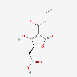 molecular formula C10H12O6 B14686315 Carlosic acid CAS No. 33404-61-4