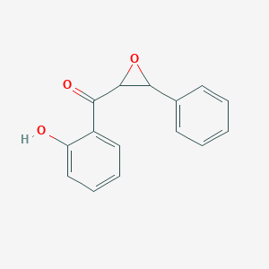 molecular formula C15H12O3 B14686321 Phenol, 2-[(3-phenyloxiranyl)carbonyl]- CAS No. 25518-22-3