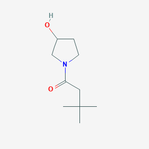 molecular formula C10H19NO2 B1468633 1-(3-Hydroxypyrrolidin-1-yl)-3,3-dimethylbutan-1-one CAS No. 1339904-17-4