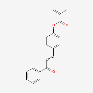 molecular formula C19H16O3 B14686351 4-(3-Oxo-3-phenylprop-1-en-1-yl)phenyl 2-methylprop-2-enoate CAS No. 36452-05-8