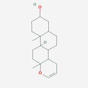 molecular formula C19H30O2 B14686370 10a,12a-Dimethyl-4a,4b,5,6,6a,7,8,9,10,10a,10b,11,12,12a-tetradecahydro-4h-naphtho[2,1-f]chromen-8-ol CAS No. 28414-87-1