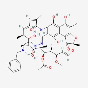 molecular formula C49H62N4O12 B14686377 Phenylrifampin 