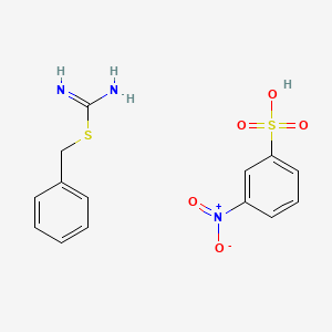 Benzyl carbamimidothioate;3-nitrobenzenesulfonic acid