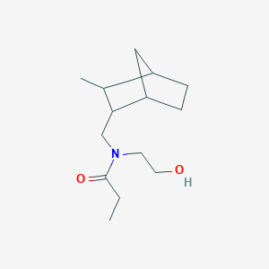 2-(N-Propionyl-N-(2-hydroxyethyl)aminomethyl)-3-methylnorbornane