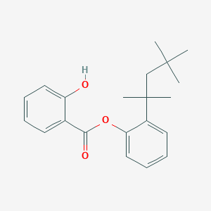 molecular formula C21H26O3 B14686423 2-(2,4,4-Trimethylpentan-2-yl)phenyl 2-hydroxybenzoate CAS No. 27479-27-2